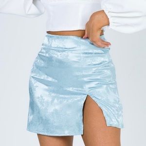 Princess Polly Light Blue Mini Skirt